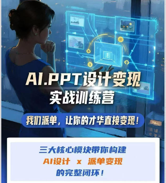 0成本启动AI设计变现！3步打通PPT创作→精准获客→稳定派单全流程