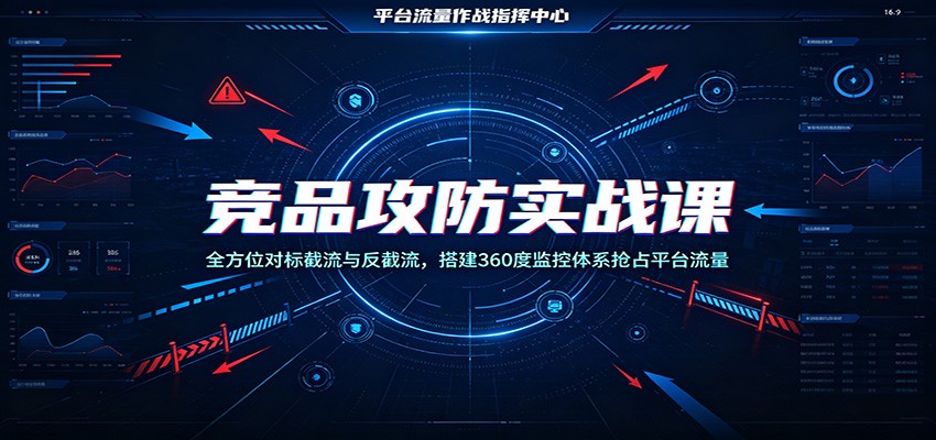 0成本搭建竞品监控体系！3步实现精准截流与反截流，7天提升平台流量获取效率