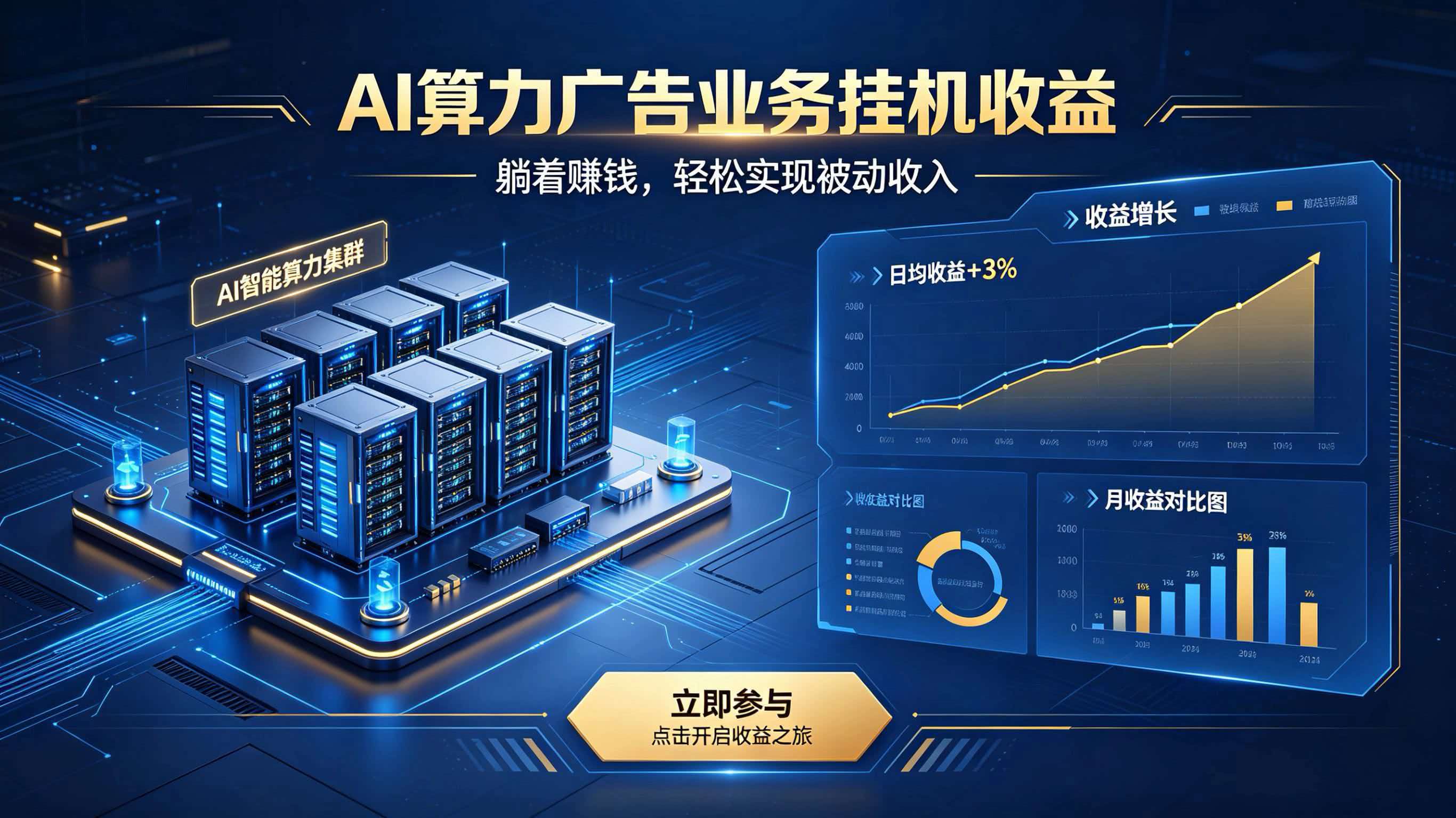 (图1) 闲鱼引流-AI算力广告系统后台操作界面展示轻量化部署与实时收益看板