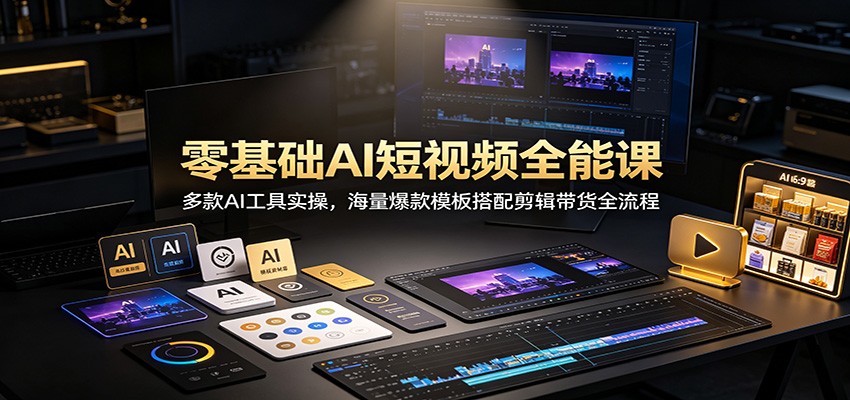 0成本入门！3步用AI工具搞定短视频剪辑带货与精准引流