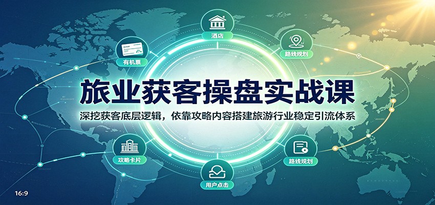 0成本启动！3步构建旅游行业精准引流体系，新手也能上手获客变现