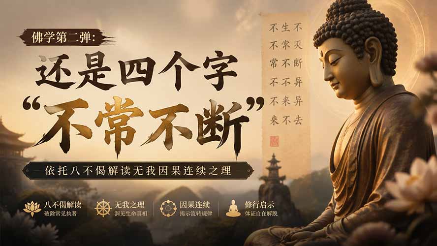 (图2) 闲鱼引流-佛学实修方法示意图:四象限图表展示‘觉察-接纳-转化-安住’渐进式修行路径