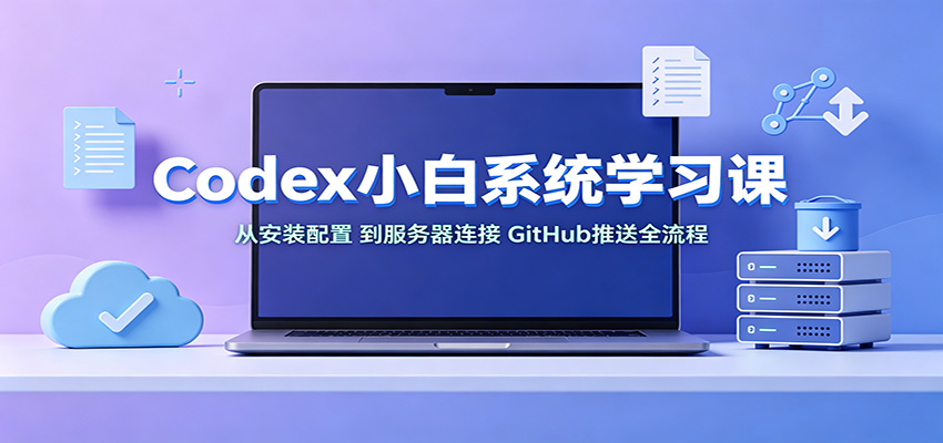 (图1) <a href="https://www.zdlhp.com/remen/9257.html" title="闲鱼" target="_blank">闲鱼</a>引流-Codex零基础入门课程封面图,展示桌面版安装界面与中文操作环境