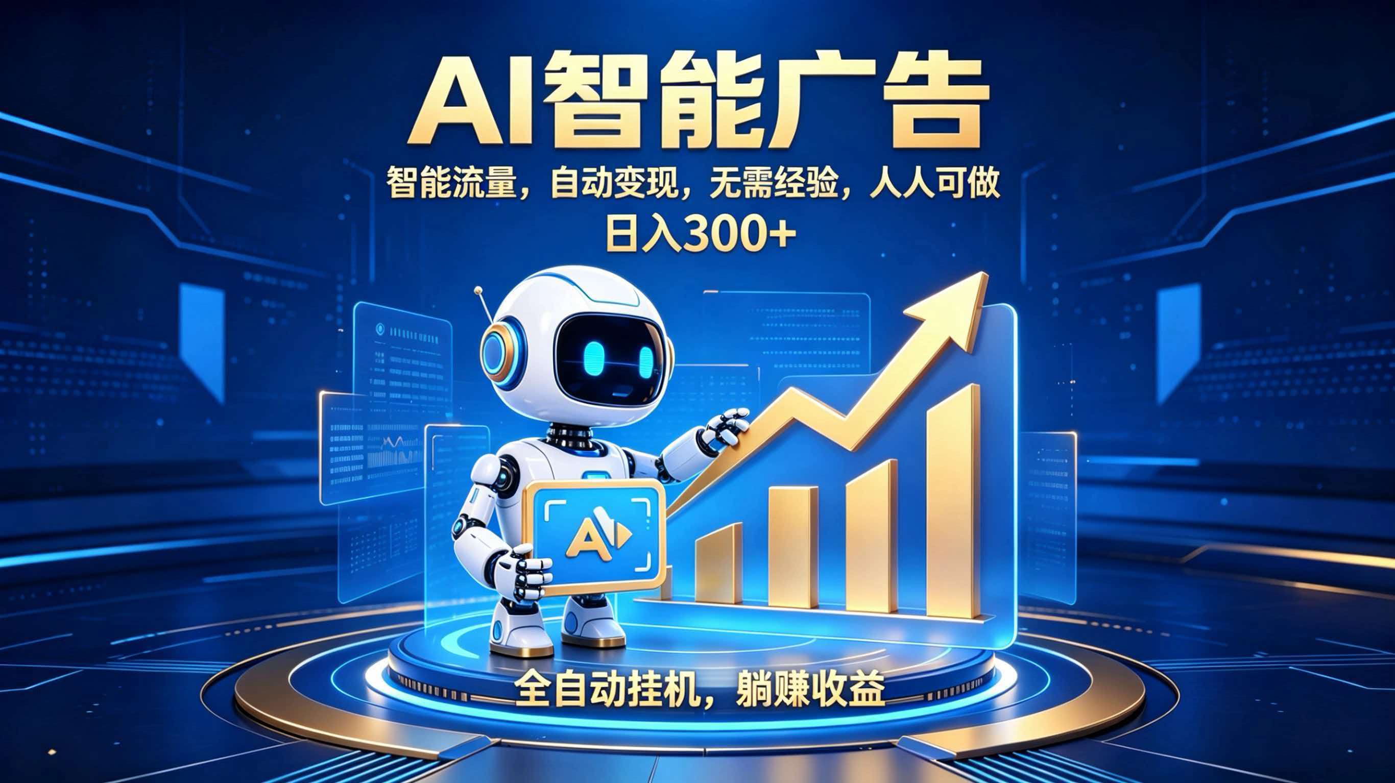 0成本启动！3步用AI广告实现轻资产持续变现