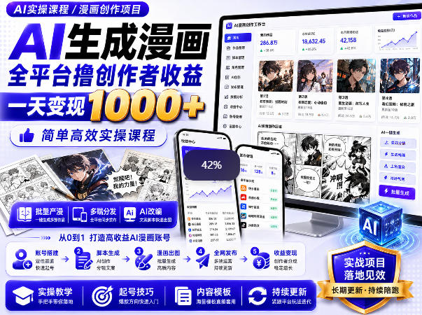 闲鱼引流-AI生成民间故事条漫示例图 展示爆款俗语模板与分镜排版效果